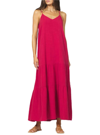Vestido longo de gaze Dear John Denim