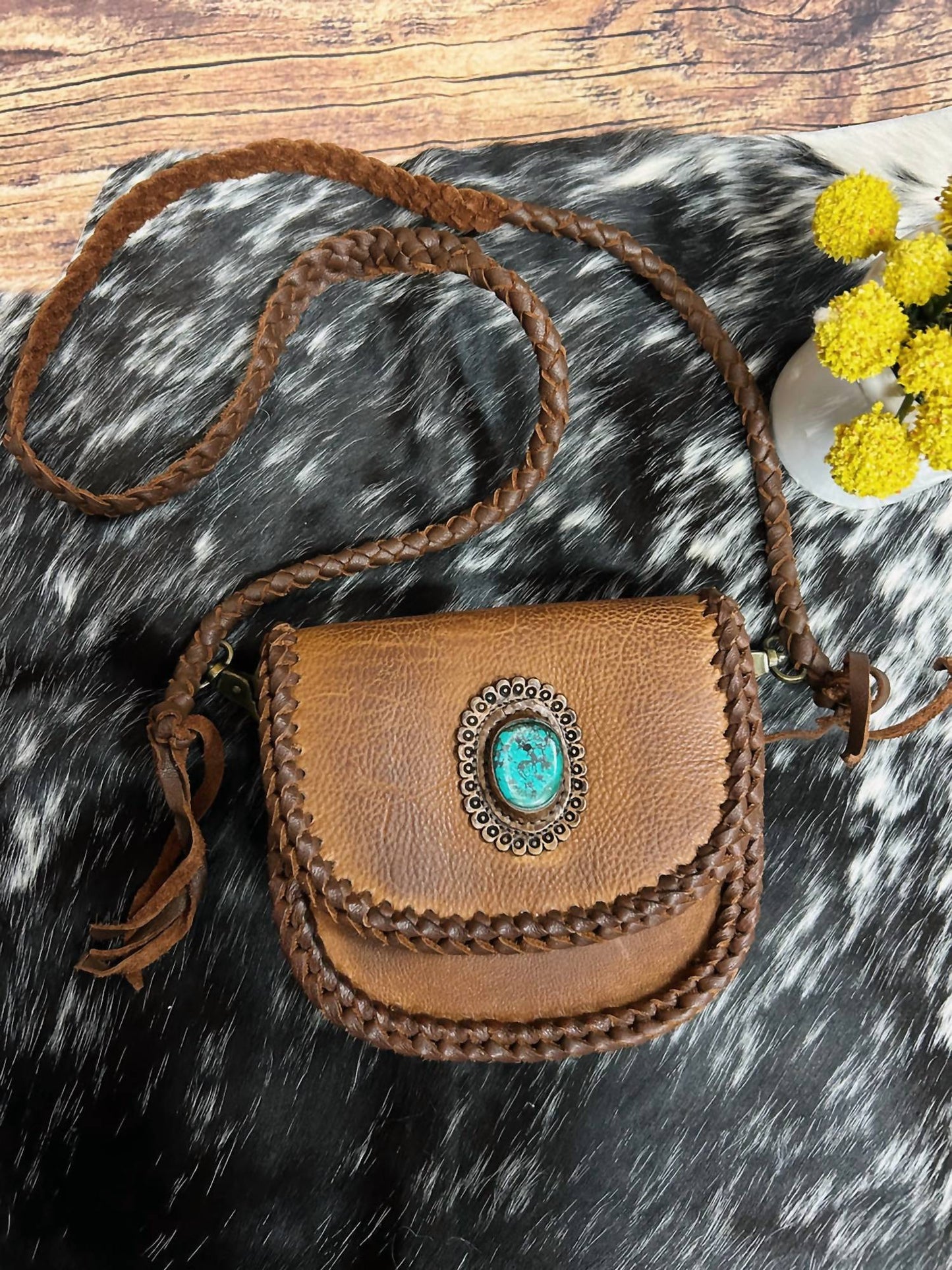 American Darling - Women's Genuine Leather Western Small Crossbody Bag