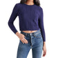 Steve Madden - Jeany Bow Back Cable Knit Sweater