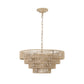 20' Modern 4-Layer Woven Hemp Rope Chandelier