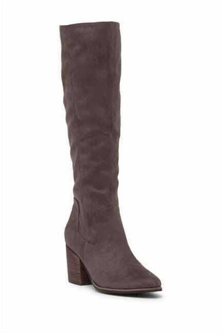 Abound - Women's Faux Suede Textile Upper Heeled Tall Boots