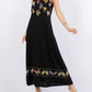 Paparazzi - Linen Blend Embroidered Maxi Dress