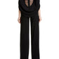 Talbot Runhof - Pigalle Crepe Lace Jumpsuit