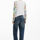 Desigual - FLORAL SLEEVE SWEATER