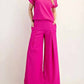 Trendsi - Celeste Textured Wide-Leg Pants with Pockets