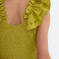 Entro - Sleeveless Smocked Midi Dress