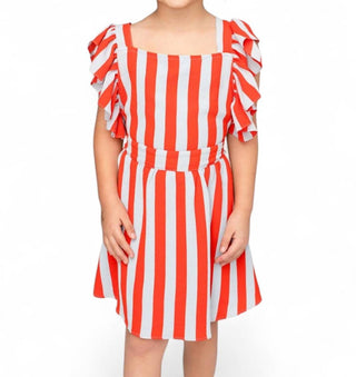 Buddylove - Vestido Shiloh com mangas esvoaçantes para menina