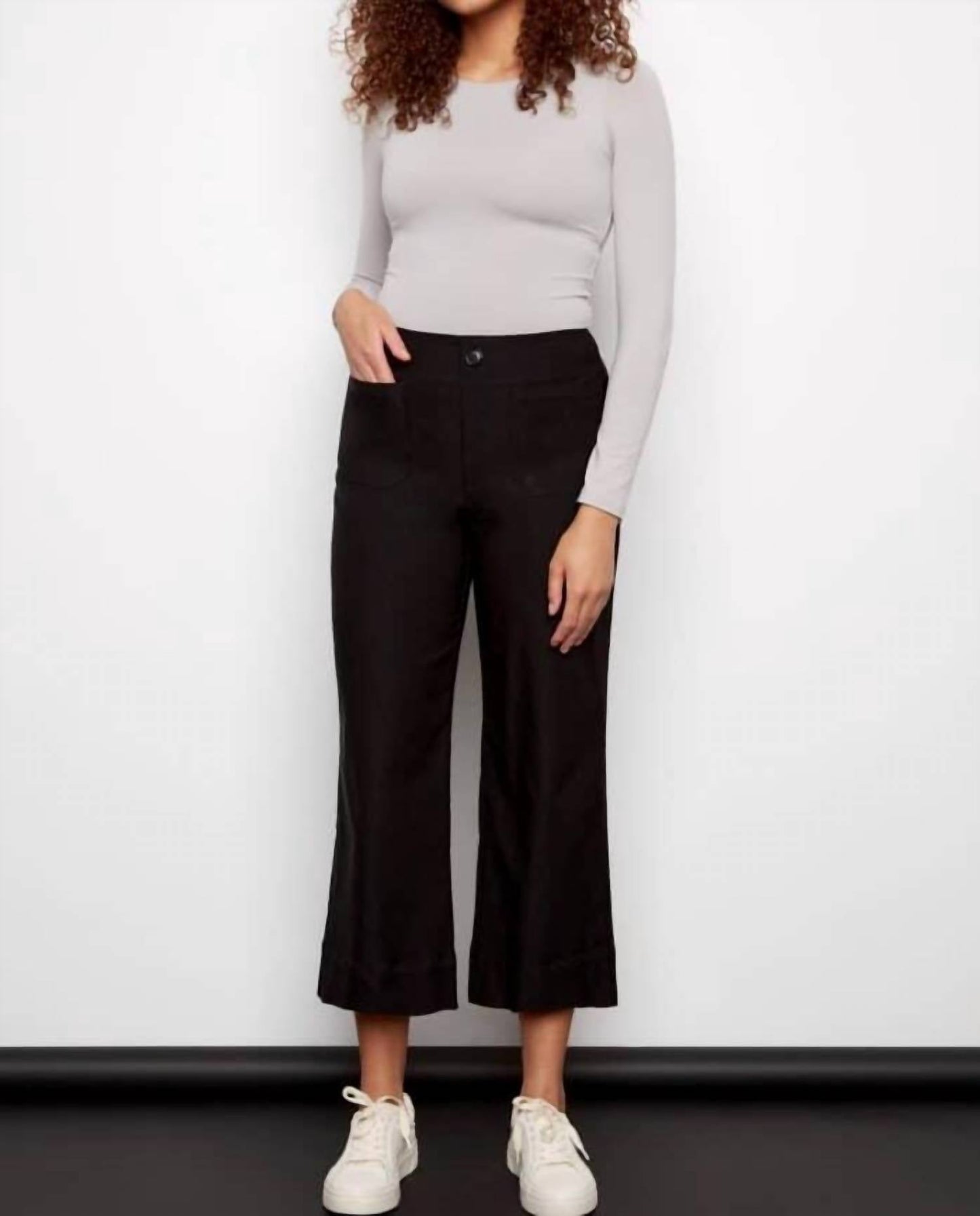 I Love Tyler Madison - Front Pocket Wide Leg Pants