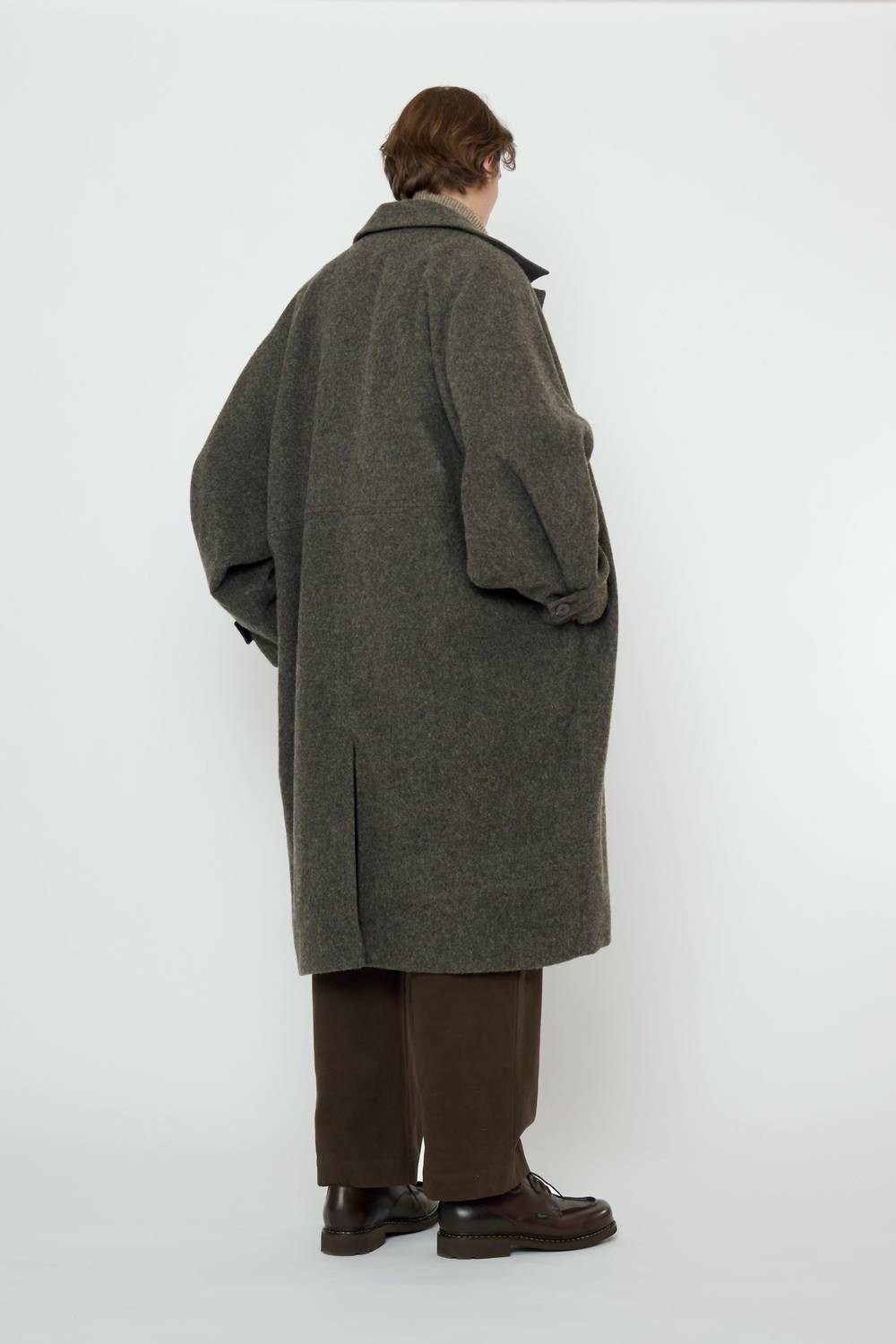 7115 By Szeki - Cuffed Wool Coat