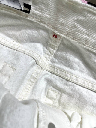 Levi'S - Minissaia de algodão com bainha crua e desgastada