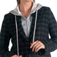 Elan - Harper Layered Blazer Hoodie