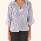 Cissa - Open Neckline Overshirt
