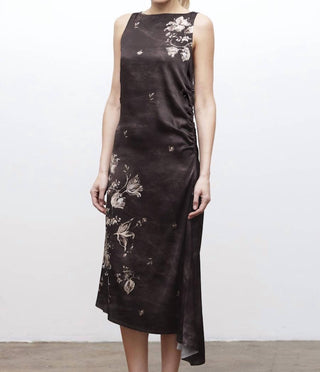 Go By Go Silk - Vestido midi franzido
