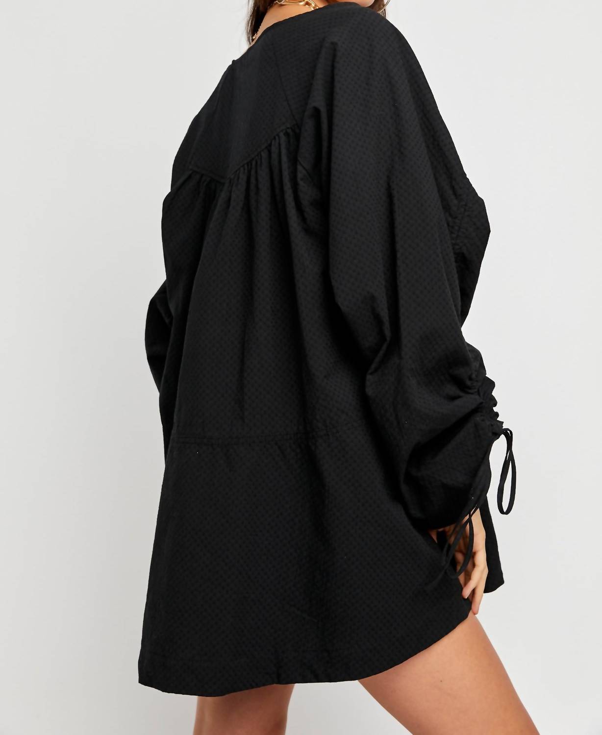Free People - Brynn Puff Sleeves Square Neck Tunic