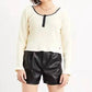 Levi'S - High Rise Faux Leather Shorts