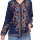 Johnny Was - Dash Audrey Oversize Embroidered Blouse