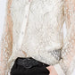 Paparazzi - Lace Sheer Long Sleeve Shirt - Unlined