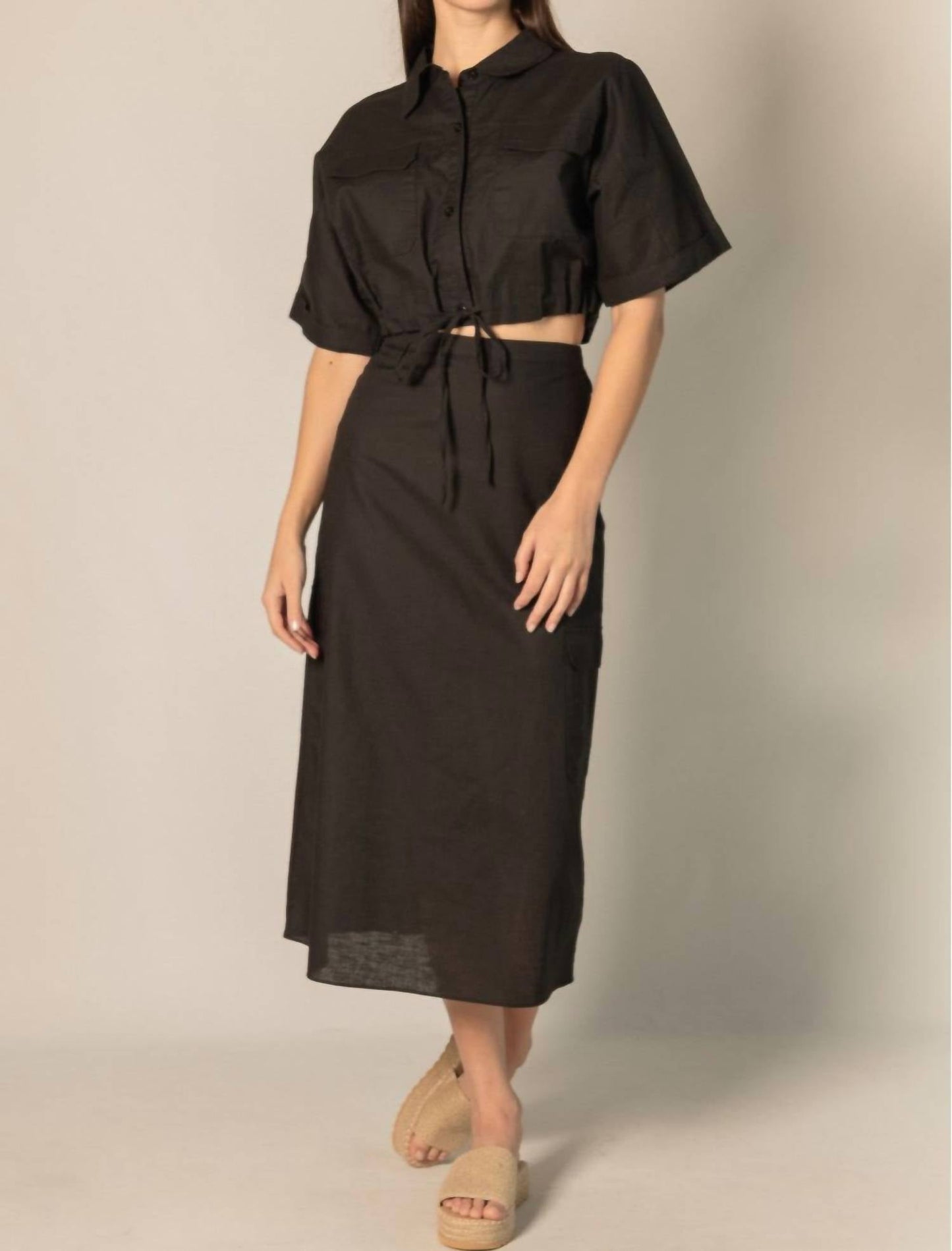 Before You Collection - Linen Cropped Top