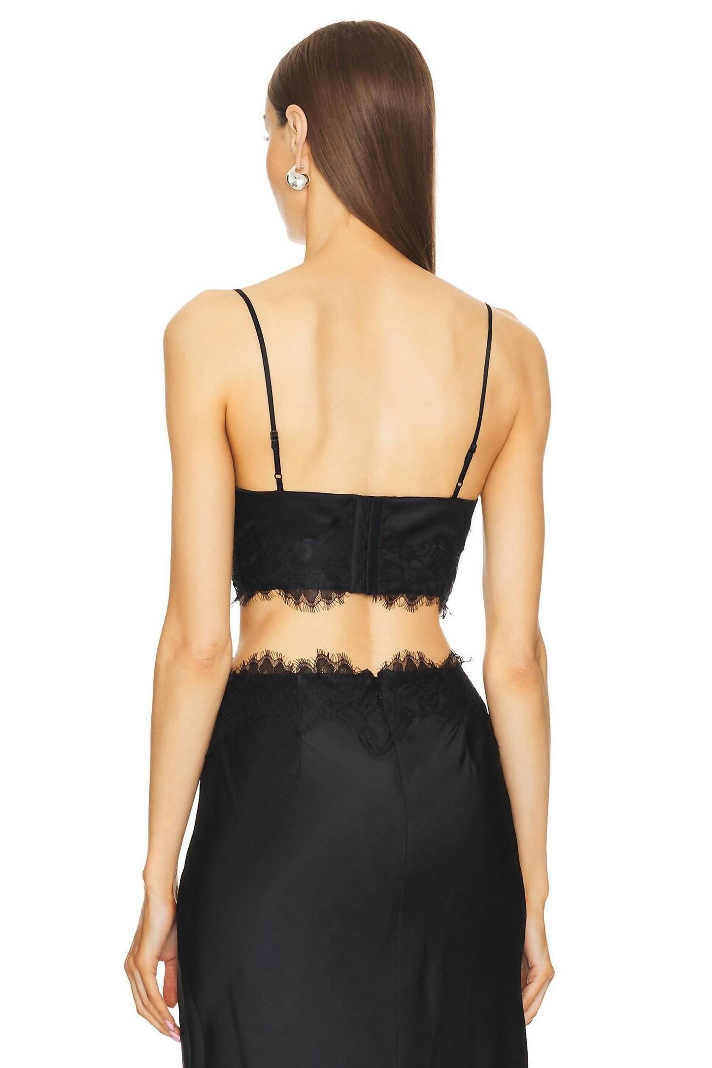 L'Agence - Kelvis Lace Trim Bra Top