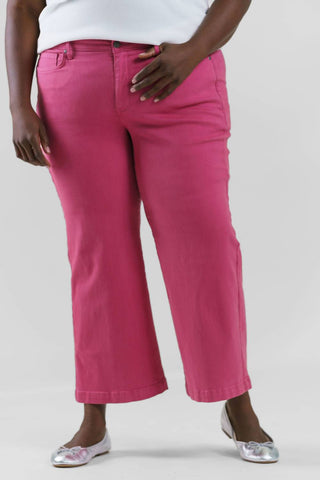 Nydj - Calça Jeans Teresa de Perna Larga e Tornozelo