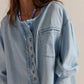 Free People - Women's Denim Dreaming Pullover Top