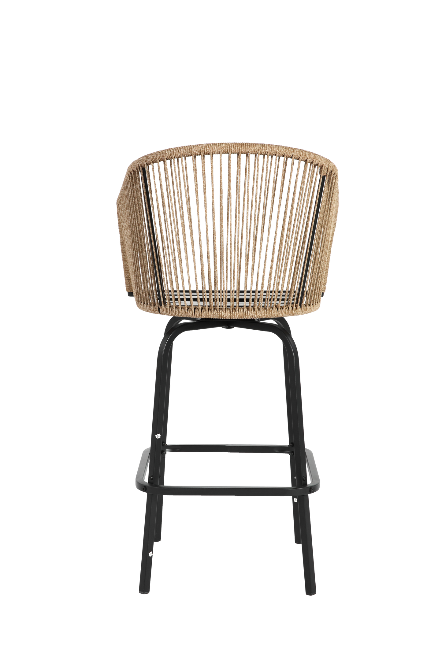 Outdoor Bar Stools Set of 4 with Armrests and Backrest