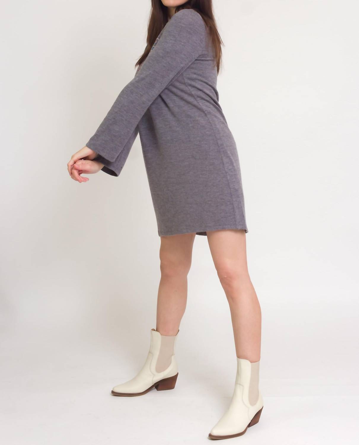 Thml - Martine Embroidered Sweater Dress