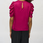 Joseph Ribkoff - Satin Top With Shirred Sleeves