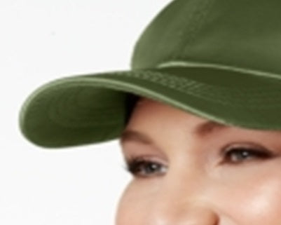Boné de beisebol feminino de cetim Collection XIIX, tamanho regular, verde