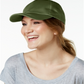 Boné de beisebol feminino de cetim Collection XIIX, tamanho regular, verde
