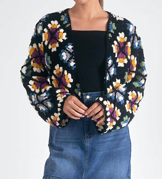Elan - Cardigan de crochê Daisy