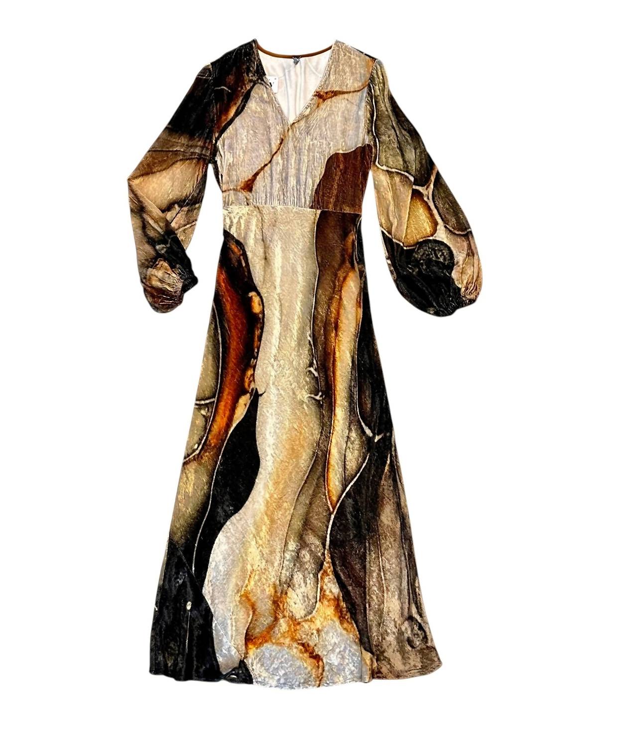 -Bl^Nk- - Amerie Long Sleeve Maxi Dress
