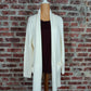 Multiples - Long Sleeve Shawl Collar Knit Cardigan