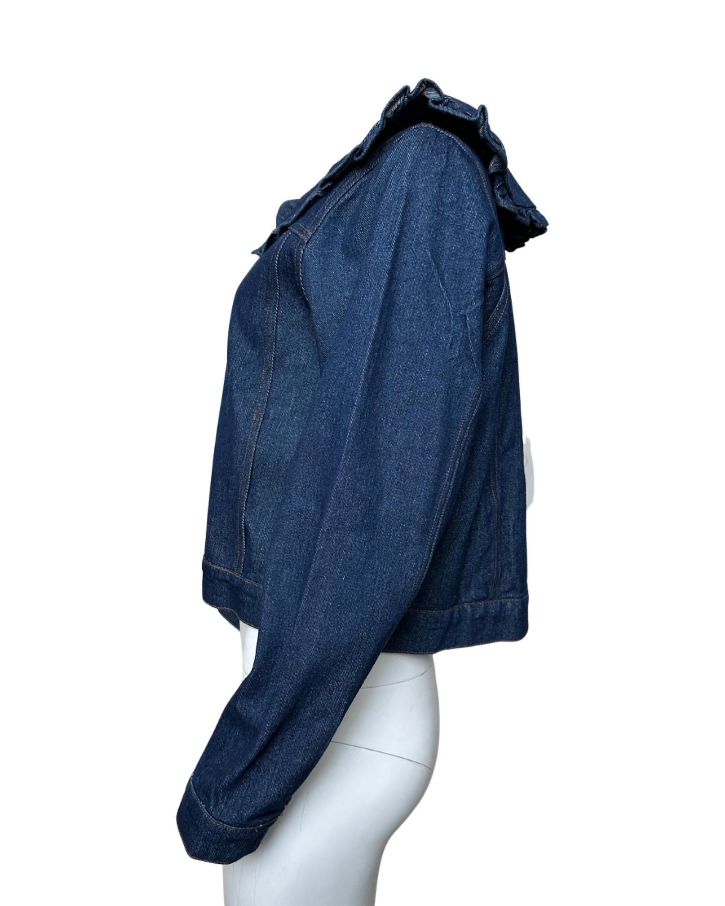 Entro - Denim Peter Pan Collar Jacket
