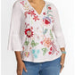 Johnny Was - WOMEN'S RUFFLE SLEEVE T-SHIRT FREYDE PLUS
