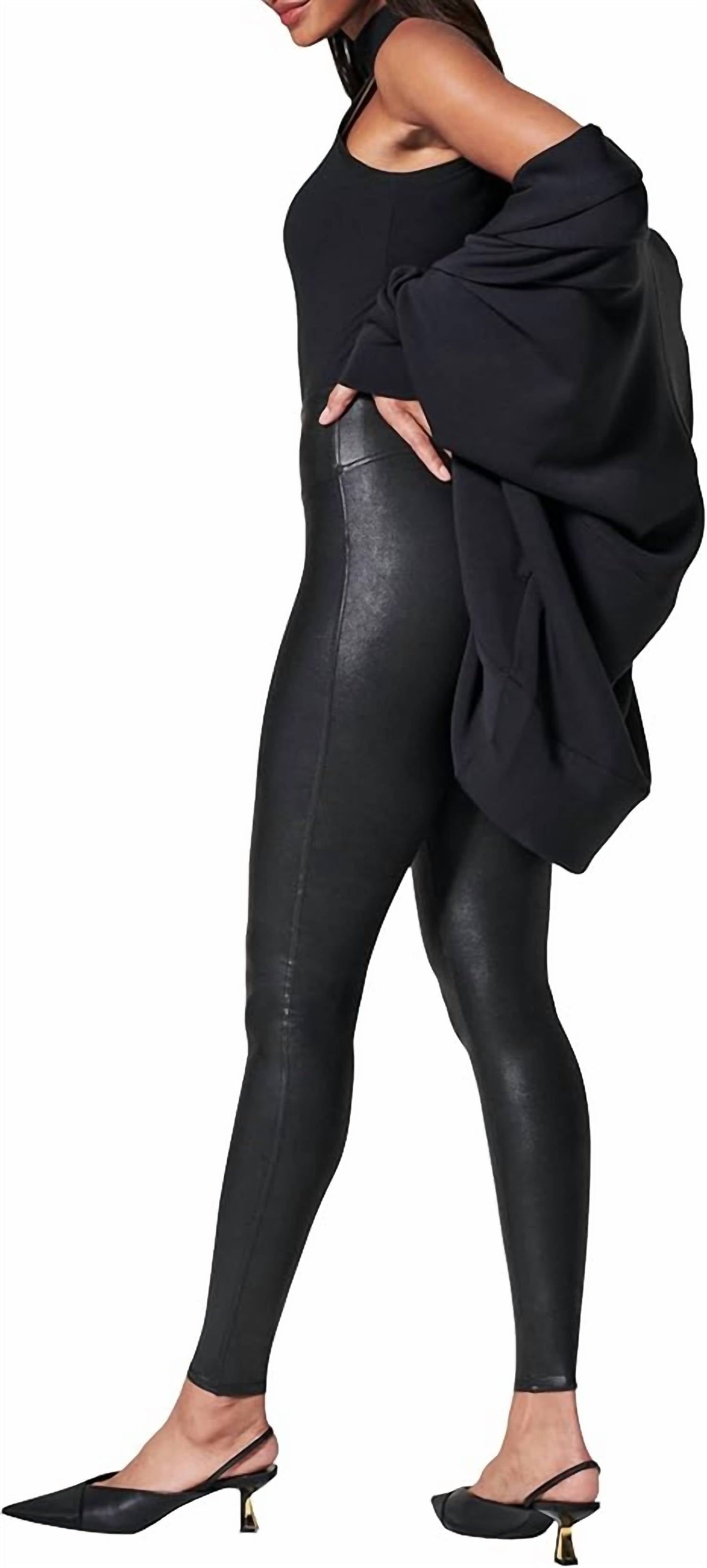 Spanx - Faux Petite Leather Leggings