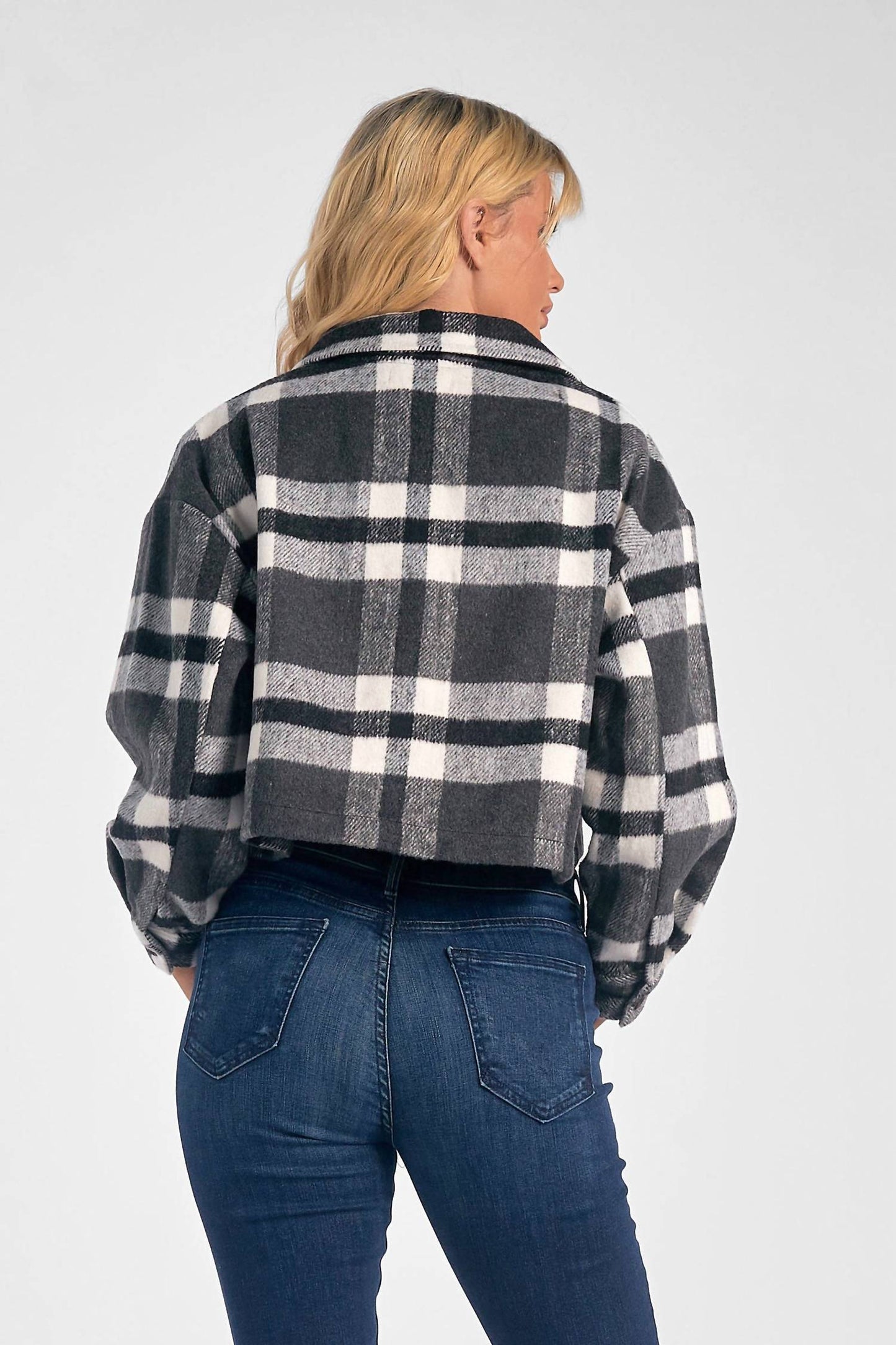 Elan - Button Down Crop Jacket