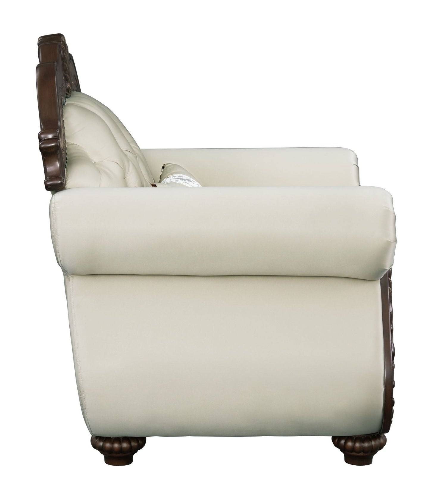Pierce Chair With Pillow - Beige / Cherry