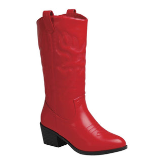 Stella Shoes - Botas Western Cowgirl Vermelhas