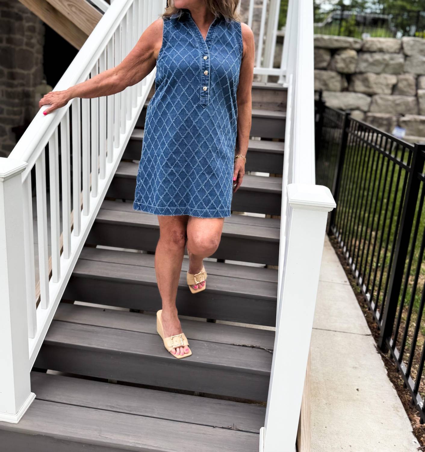 Entro - Diamond Days Denim Mini Dress