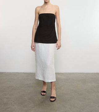 Enza Costa - LINEN STRAPLESS TUNIC