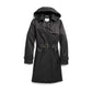 Cole Haan Women's Classic Belted Trench Coat, Black, Medium (350SC755)