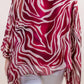 Gigi Moda - Seta Zebra Print Kaftan Top