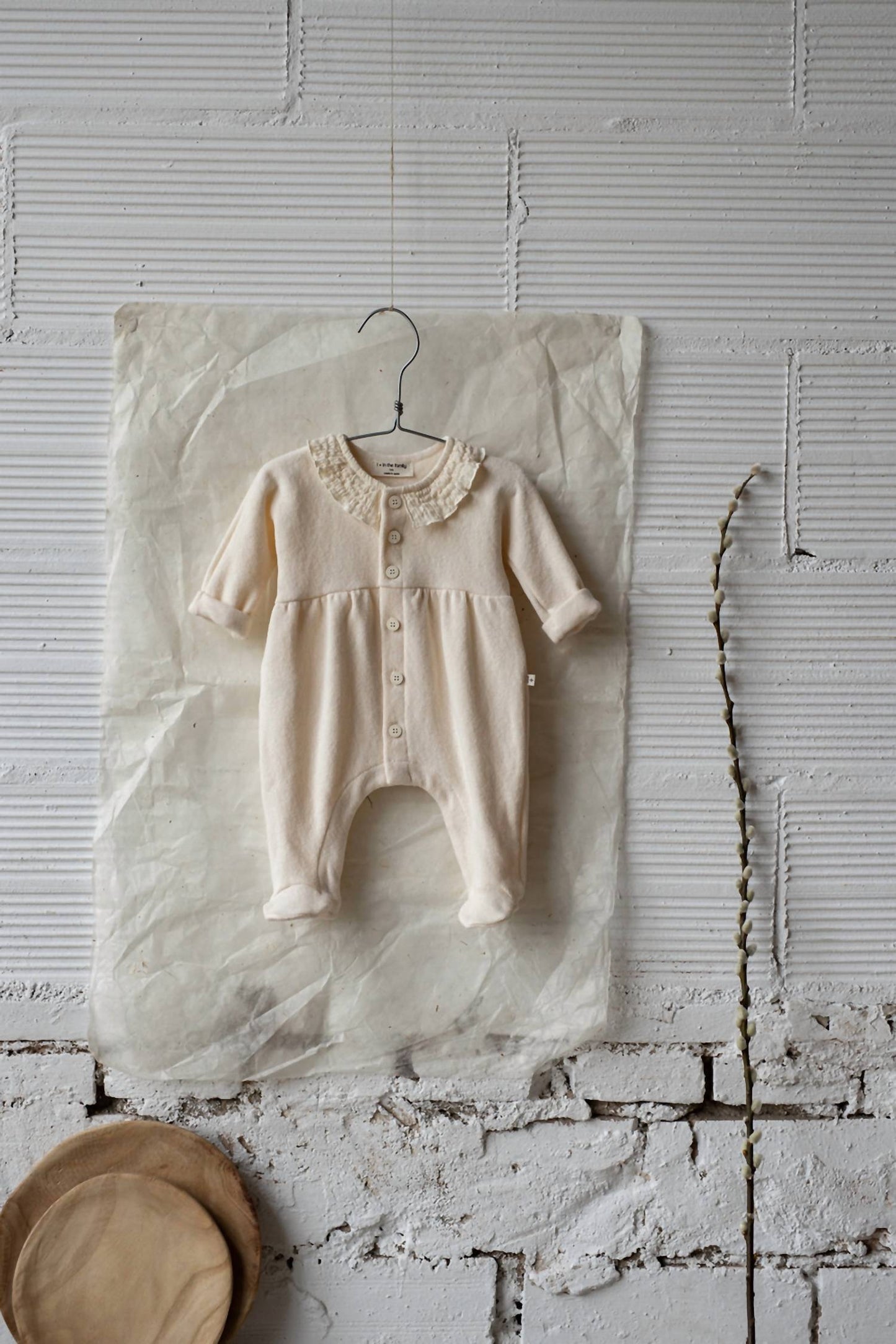 1 + In The Family - Baby's Helen Jumpsuit With Feet