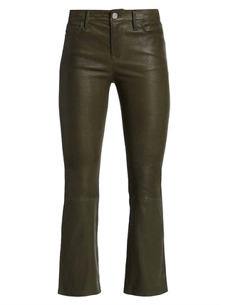Moldura - Calça Cropped Mini Bota Couro