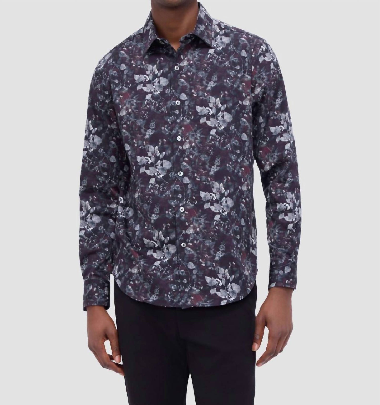 Bugatchi Uomo - Long Sleeve Julian Woven Shaped