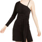 Teeze Me Womens Juniors Fitted Mini Bodycon Dress Black 7/8