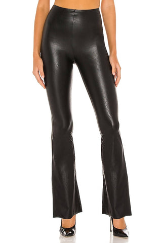 Commando - Faux Leather Flare Full Length Leggings