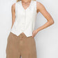 Risen - V Neck Button Down Vest
