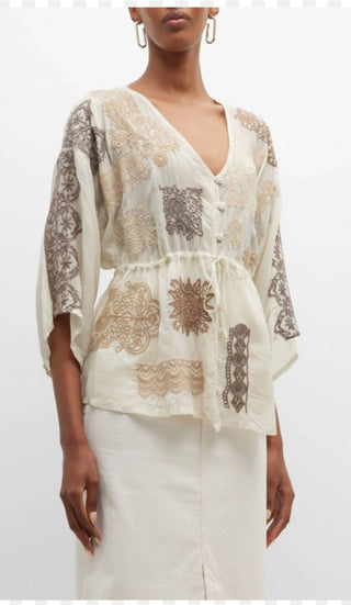 Johnny Was - Blusa de renda